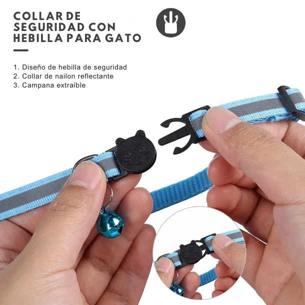 ¡Tu regalón siempre seguro! Collar Reflectante con Soporte para AirTag: No más sustos, solo tranquilidad