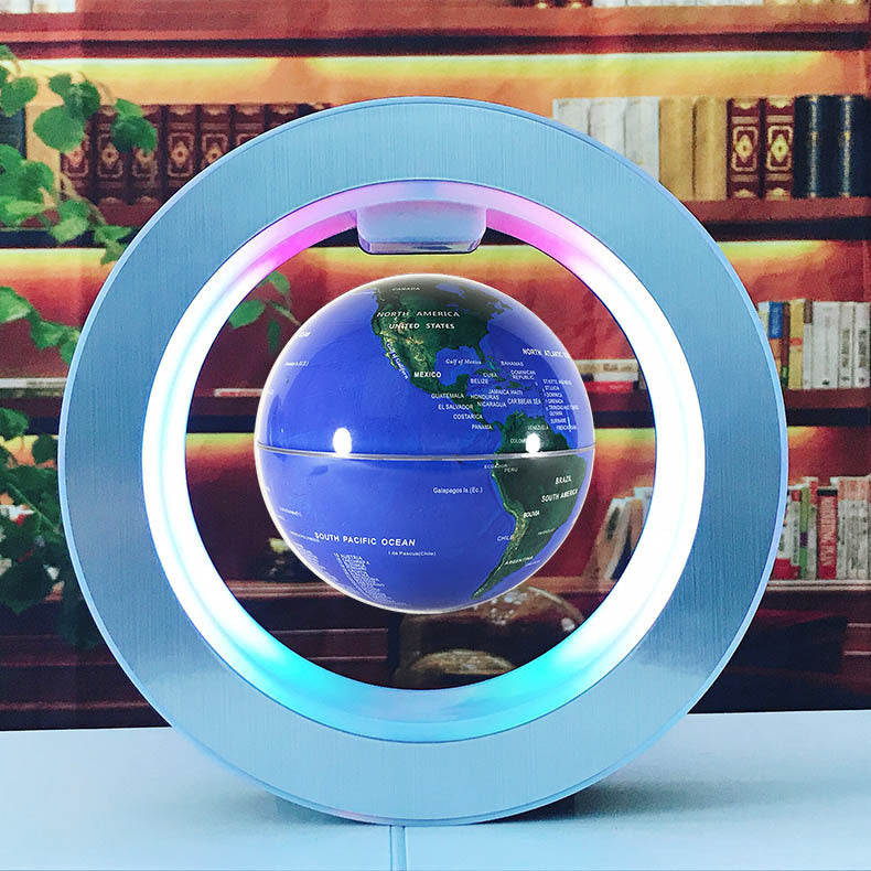 Globo Flotante Magnético con Mapa Mundial LED
