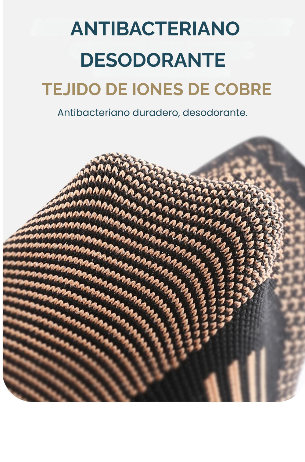 Tobillera con Cobre Infundido — Soporte Compresivo para Deportes y Uso Diario