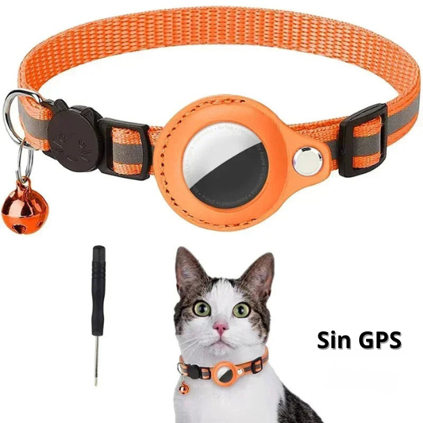 ¡Tu regalón siempre seguro! Collar Reflectante con Soporte para AirTag: No más sustos, solo tranquilidad