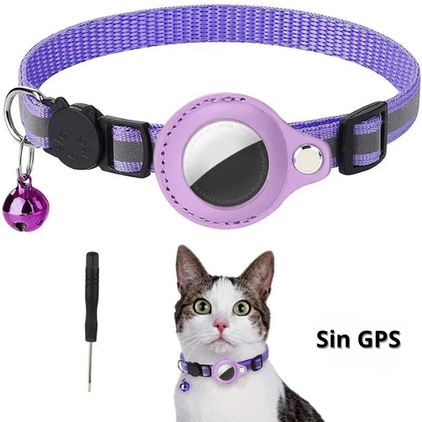 ¡Tu regalón siempre seguro! Collar Reflectante con Soporte para AirTag: No más sustos, solo tranquilidad