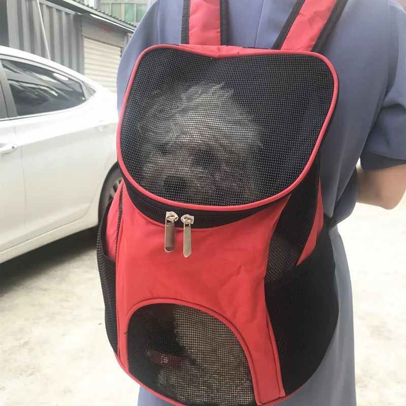 Mochila Transportadora Transpirable para Perros Pequeños: Ideal para Chihuahua, Schnauzer, Pug - Perfecta para Aventuras al Aire Libre