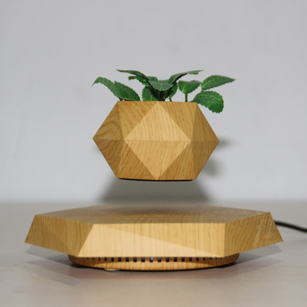 Maceta Levitante Magnética para Plantas - Decoración Flotante para Hogar y Oficina - Regalo Novedoso