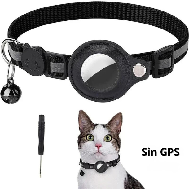 ¡Tu regalón siempre seguro! Collar Reflectante con Soporte para AirTag: No más sustos, solo tranquilidad