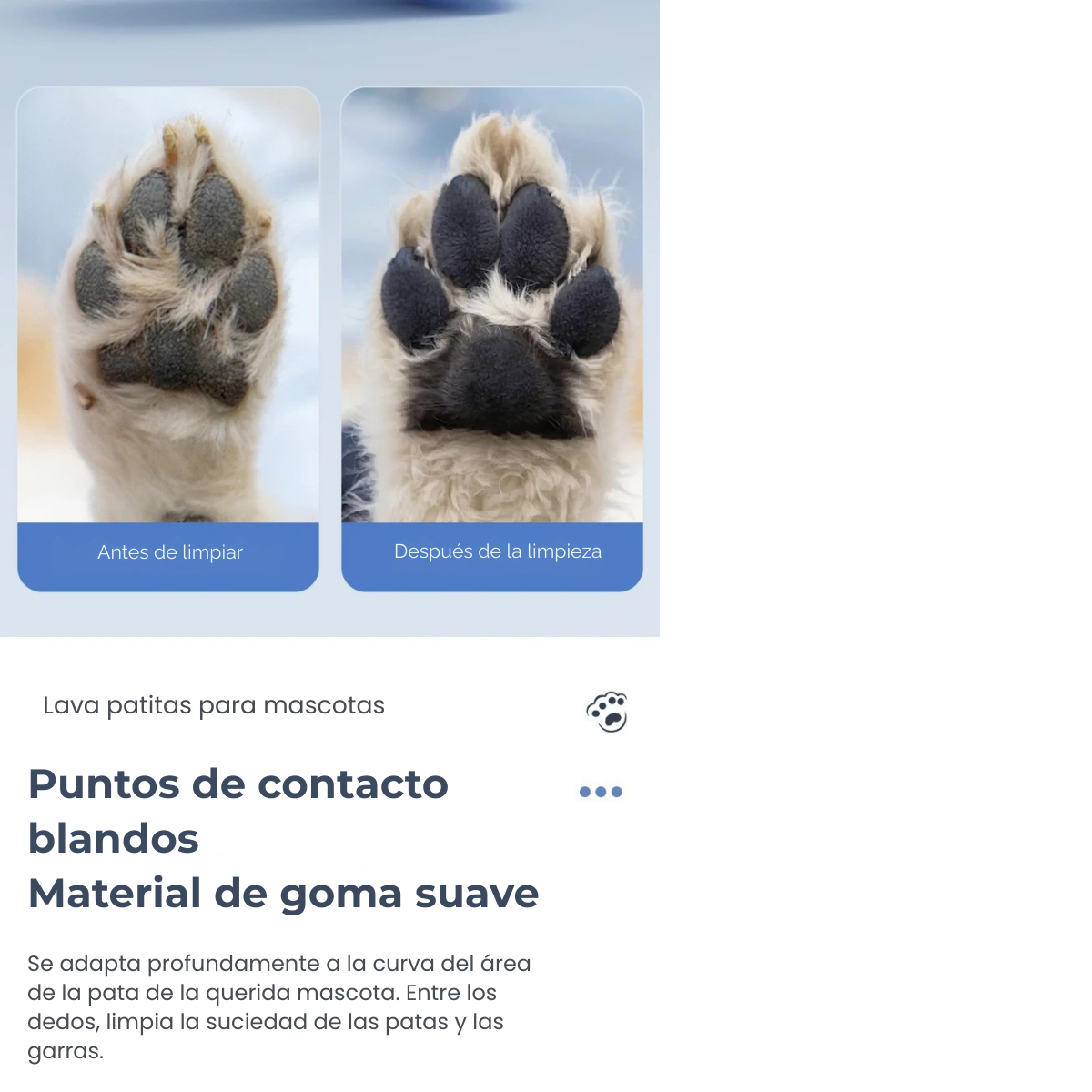 Limpiador Eléctrico de Patitas para Mascotas – Rápido, Silencioso y Portátil