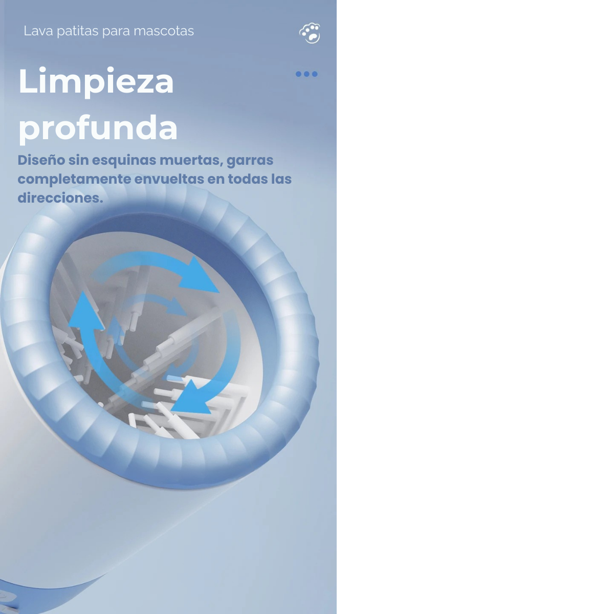 Limpiador Eléctrico de Patitas para Mascotas – Rápido, Silencioso y Portátil