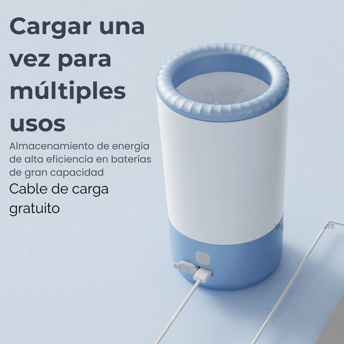 Limpiador Eléctrico de Patitas para Mascotas – Rápido, Silencioso y Portátil