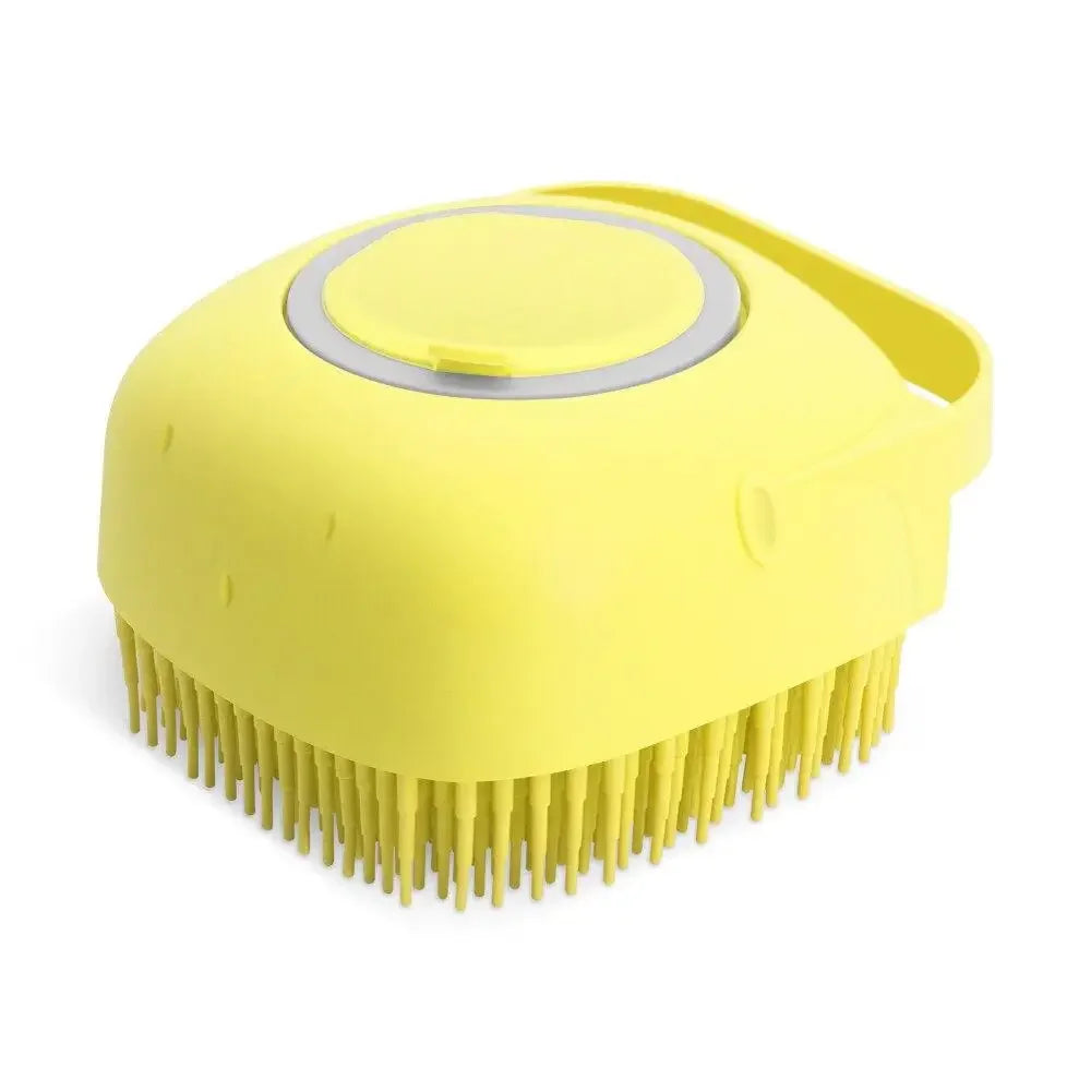 Cepillo de Baño 2 en 1 para mascotas: Masaje + Dispensador