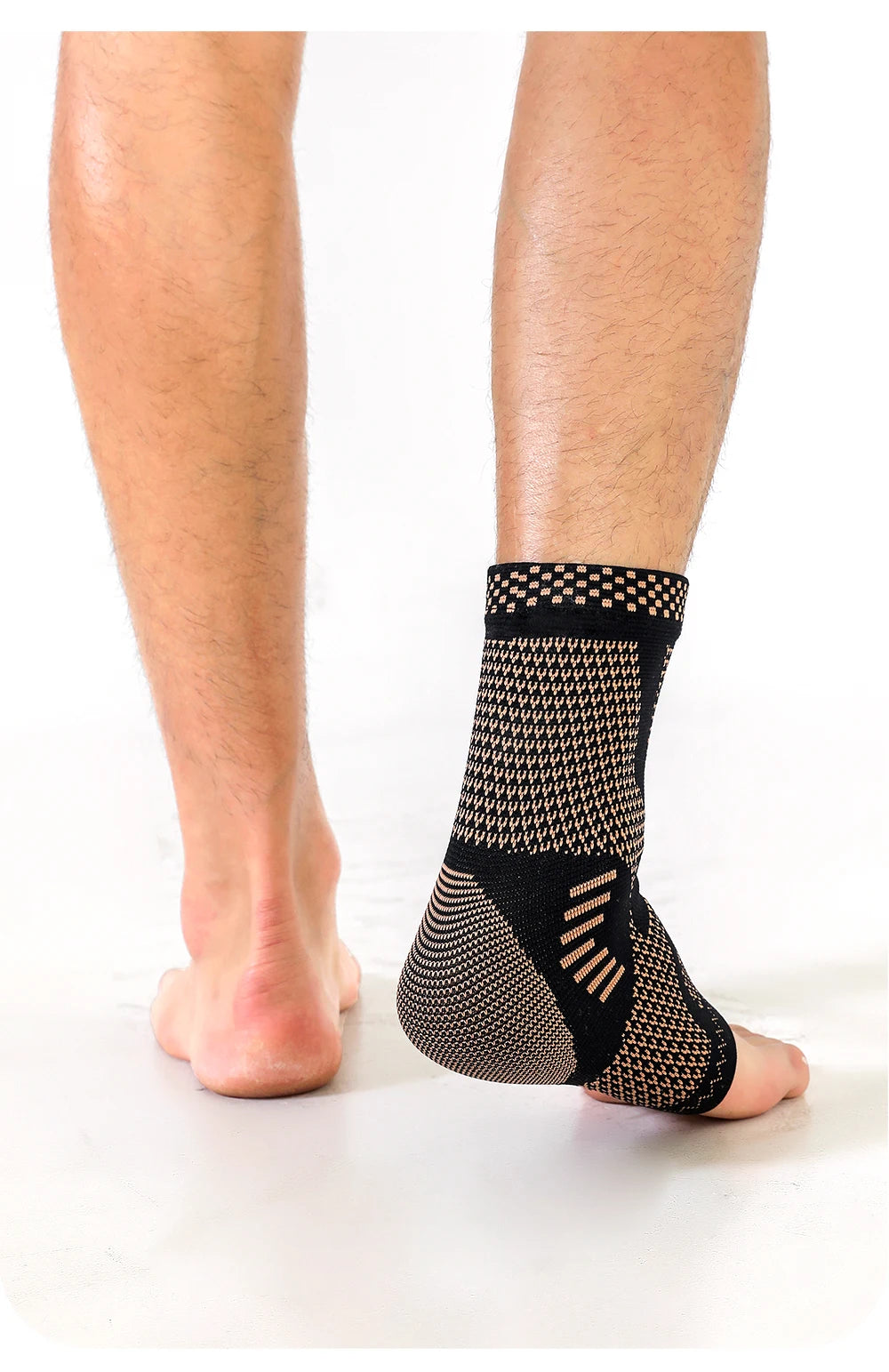 Tobillera con Cobre Infundido — Soporte Compresivo para Deportes y Uso Diario
