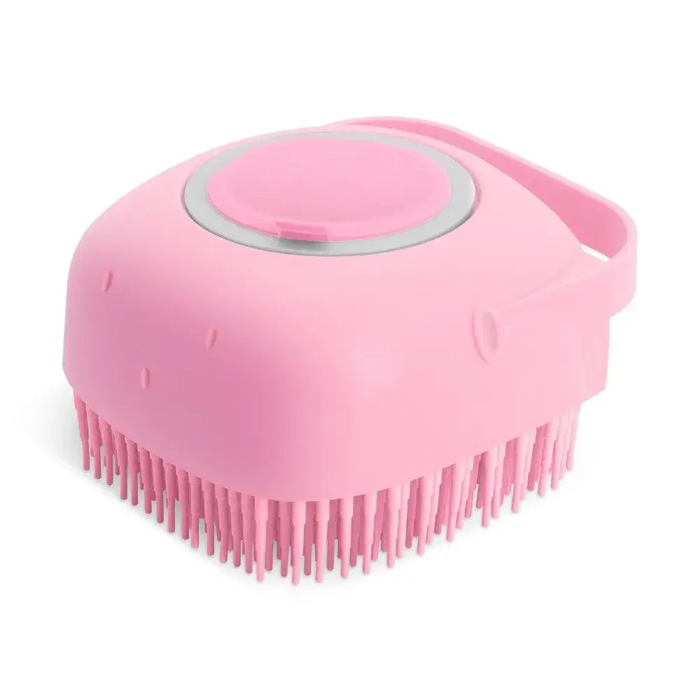 Cepillo de Baño 2 en 1 para mascotas: Masaje + Dispensador