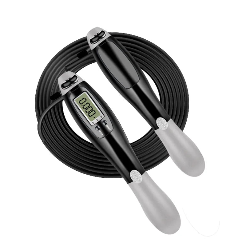Kit Cuerda de Saltar Multifuncional — Con Cuerda/Sin Cuerda, Contador LED, Ideal para Interiores