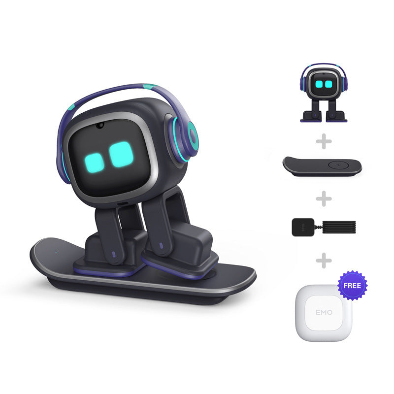 EMO Robot, juguete de escritorio con reconocimiento de voz, emoción, comunicación con IA, inteligente, para niños, mascota electrónica interactiva