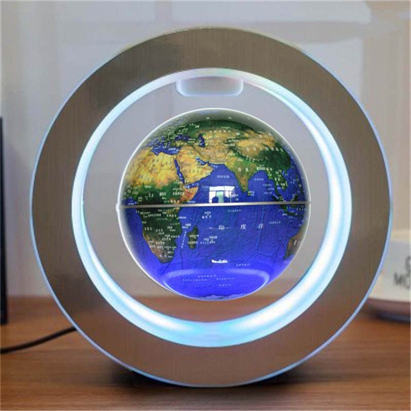 Globo Flotante Magnético con Mapa Mundial LED