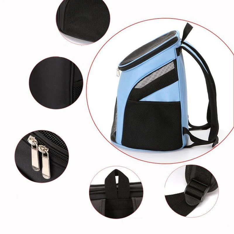 Mochila Transportadora Transpirable para Perros Pequeños: Ideal para Chihuahua, Schnauzer, Pug - Perfecta para Aventuras al Aire Libre