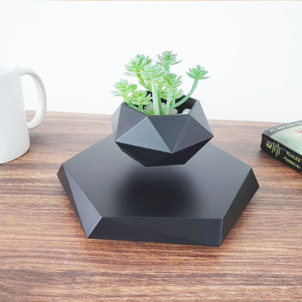 Maceta Levitante Magnética para Plantas - Decoración Flotante para Hogar y Oficina - Regalo Novedoso