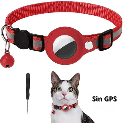 ¡Tu regalón siempre seguro! Collar Reflectante con Soporte para AirTag: No más sustos, solo tranquilidad