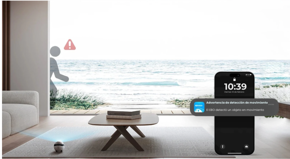 EBO Air2 – Robot Compañero Desmontable para Mascotas, Monitoreo en Casa y Cámara Inteligente con Control Remoto Inalámbrico