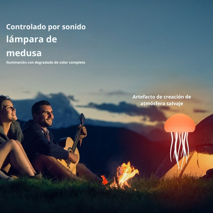 Lámpara de ambiente de medusas, luz LED nocturna de medusas, lámpara portátil de medusas, decoración de medusas, lámpara de mesa inteligente para mesita de noche.