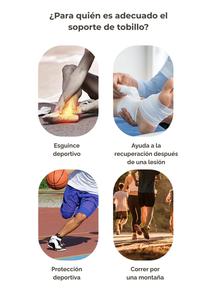 Tobillera con Cobre Infundido — Soporte Compresivo para Deportes y Uso Diario