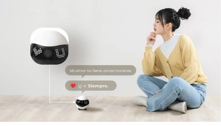 EBO Air2 – Robot Compañero Desmontable para Mascotas, Monitoreo en Casa y Cámara Inteligente con Control Remoto Inalámbrico