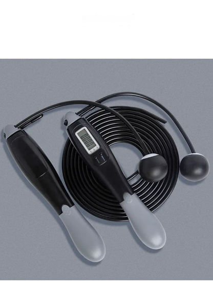 Kit Cuerda de Saltar Multifuncional — Con Cuerda/Sin Cuerda, Contador LED, Ideal para Interiores