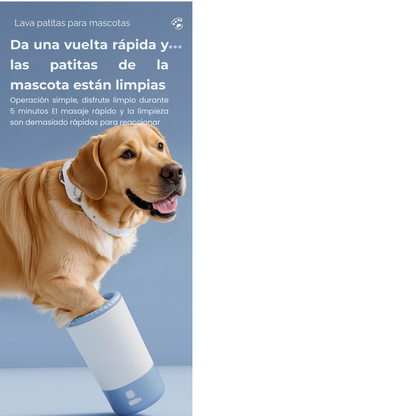 Limpiador Eléctrico de Patitas para Mascotas – Rápido, Silencioso y Portátil