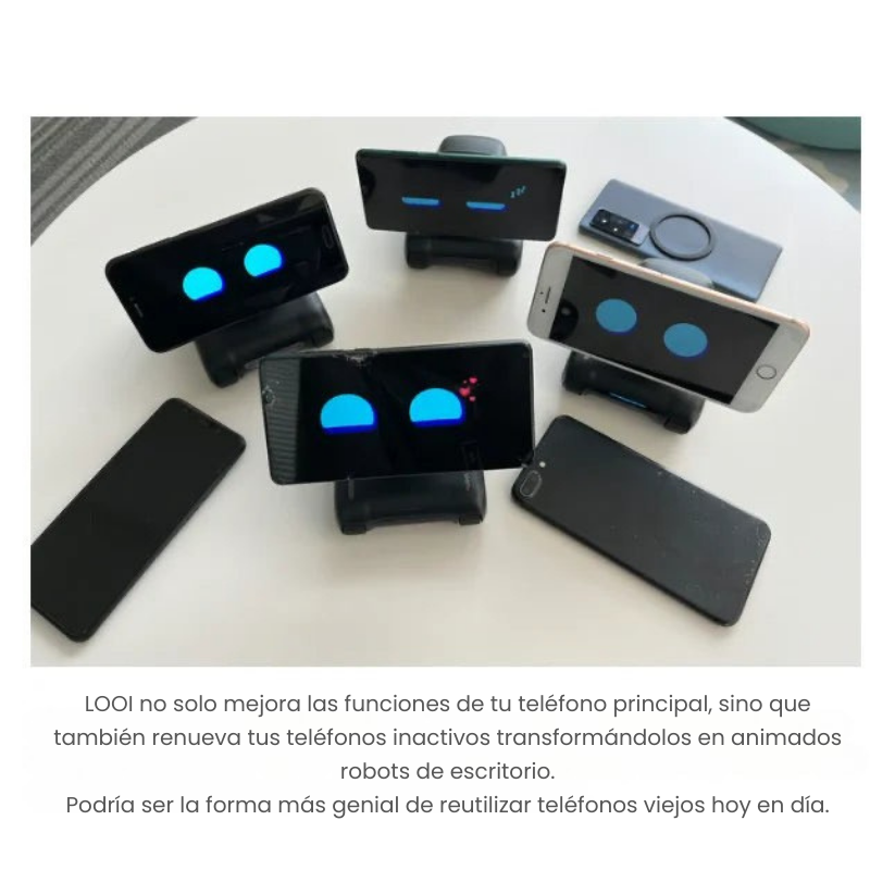 Looi Robot para Smartphone con IA — Compatible con ChatGPT, Voz y Reconocimiento Visual