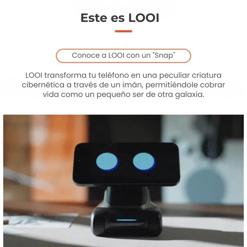Looi Robot para Smartphone con IA — Compatible con ChatGPT, Voz y Reconocimiento Visual