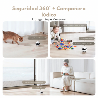 EBO Air2 – Robot Compañero Desmontable para Mascotas, Monitoreo en Casa y Cámara Inteligente con Control Remoto Inalámbrico