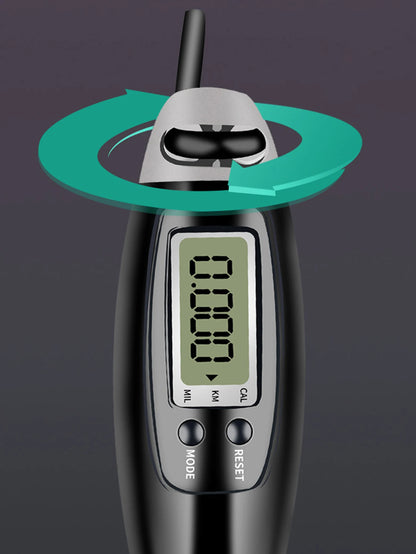 Kit Cuerda de Saltar Multifuncional — Con Cuerda/Sin Cuerda, Contador LED, Ideal para Interiores