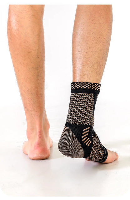 Tobillera con Cobre Infundido — Soporte Compresivo para Deportes y Uso Diario