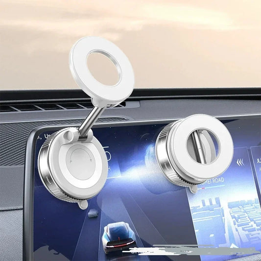 Soporte Magnético para Celular 360° — Ventosa de Vacío, Montaje en Tablero/Parabrisas (Nuevo Modelo)
