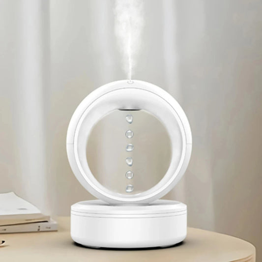 Humidificador Antigravedad: Relax, aroma y luz en un solo click.