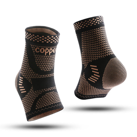 Tobillera con Cobre Infundido — Soporte Compresivo para Deportes y Uso Diario